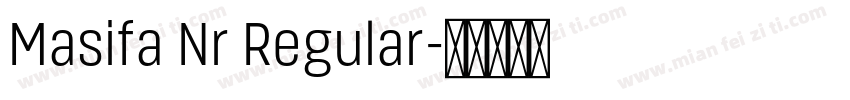 Masifa Nr Regular字体转换